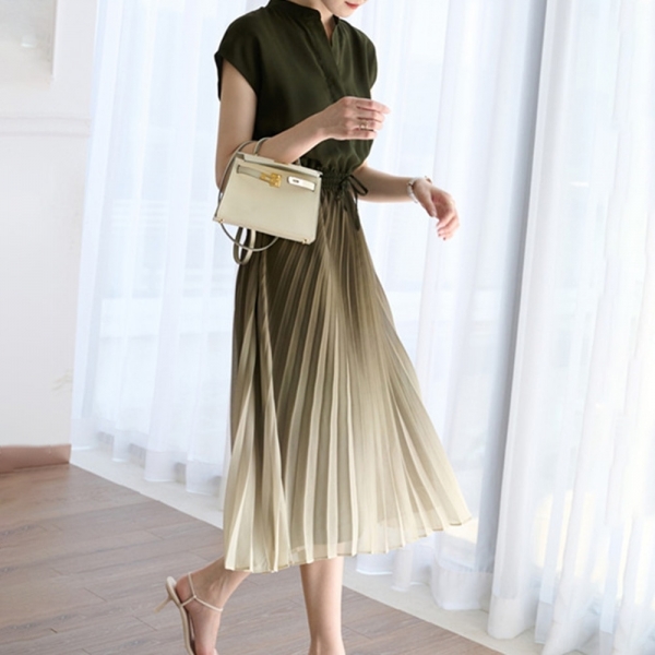 Summer  Japanese Style Women's Dress V-neck