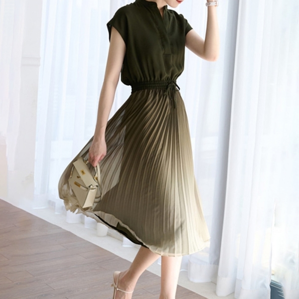 Summer  Japanese Style Women's Dress V-neck