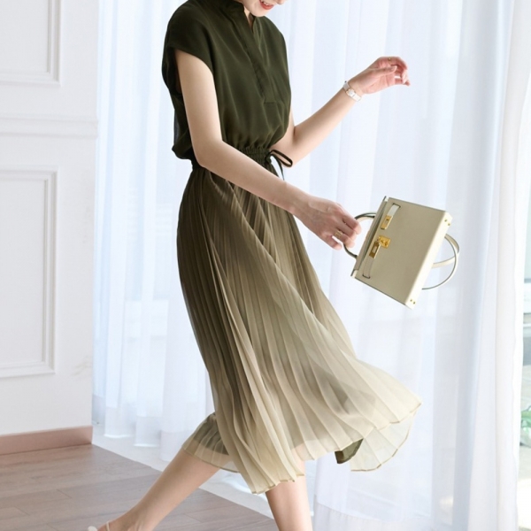 Summer  Japanese Style Women's Dress V-neck